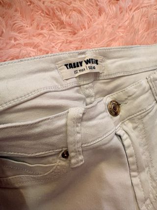 Jeans TALLY WEiJL bianchi strappati