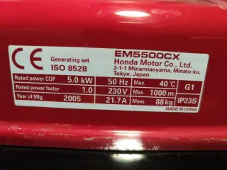 Generador Honda EM 5500CX