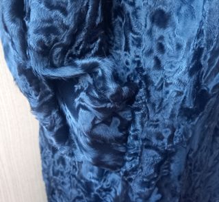 Abrigo Negro Pelo Astracán Vintage T.48 (XL)