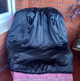 Abrigo Negro Pelo Astracán Vintage T.48 (XL)