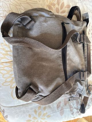 Bolso-Mochila Carrito Bebé Gris