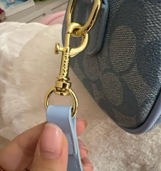 Bolso Coach Azul Claro Estampado