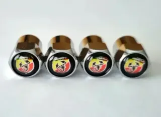 Abarth 4 Tapones de Neumáticos Llantas Ruedas