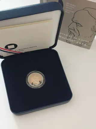 Moneda Proof 2€ Croacia 2024. Marko Marulić