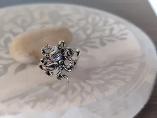 Anillo Plata Pulpo