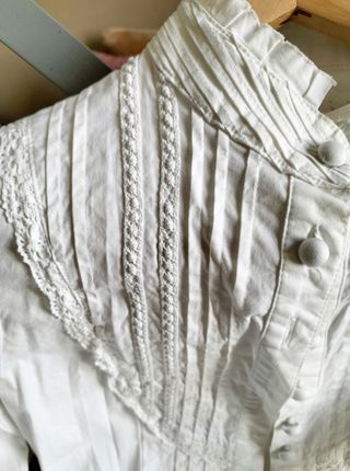 Blusa boho chic, blanca