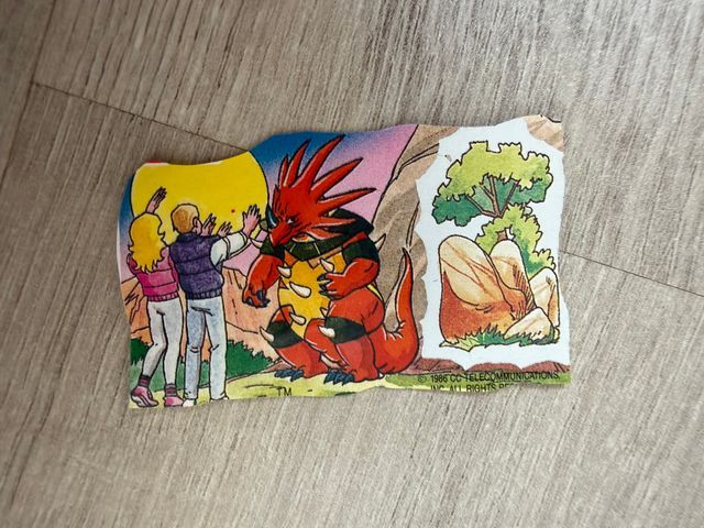 5 Cromos Dinosaucers Bimbo