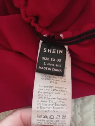 Vestido fiesta burdeos satinado