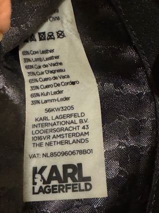 Monedero Karl Lagerfeld piel negro