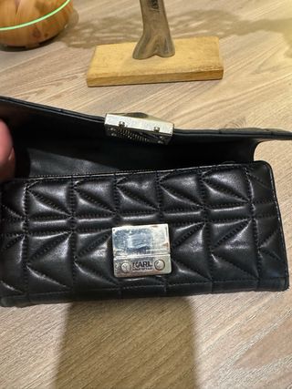 Monedero Karl Lagerfeld piel negro