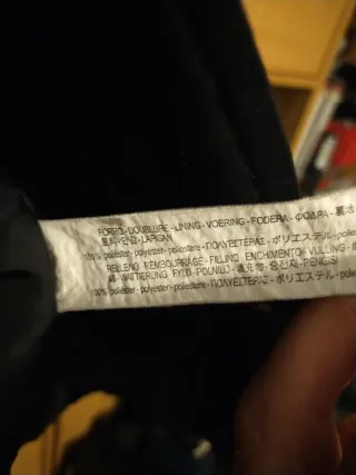 Parka Negra Bershka talla M