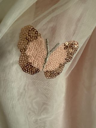 Vestido fiesta niña lentejuelas mariposas