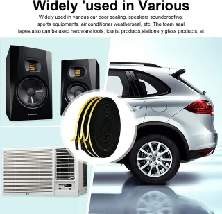 Burlete Puerta 3 Rollos 12mm x 6mm x 5m