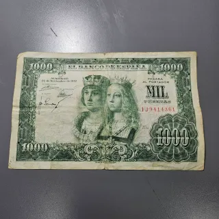 Billete 1000 pesetas 1957 Banco de España