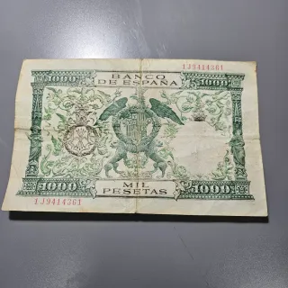 Billete 1000 pesetas 1957 Banco de España