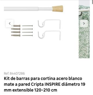 Kit Barra Cortina Extensible Cripta Inspire