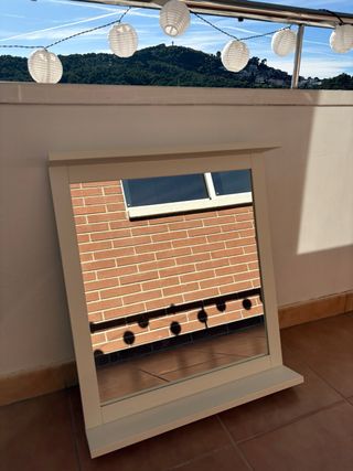 Espejo Blanco Ikea Silveran