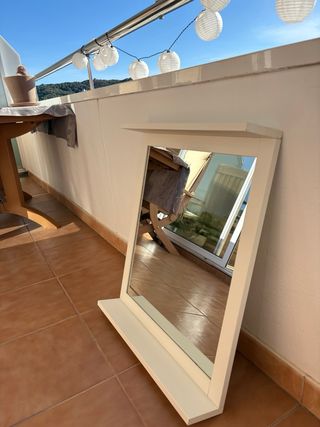 Espejo Blanco Ikea Silveran