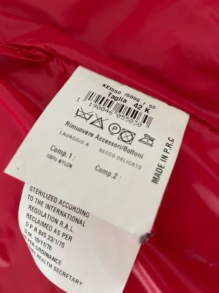 Plumífero Violanti Rojo Lluvia y Frío