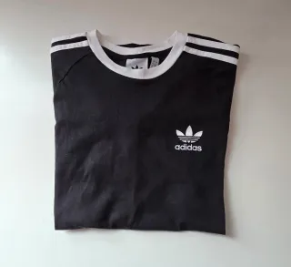 Camiseta Adidas 3 Stripes Negra