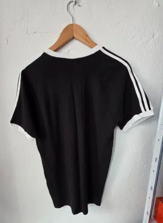 Camiseta Adidas 3 Stripes Negra