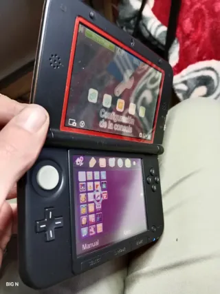 Nintendo 3DS XL rossa+caricatore+stylus