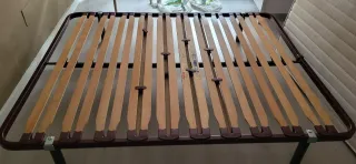 Somier Flex 150 con patas redondas