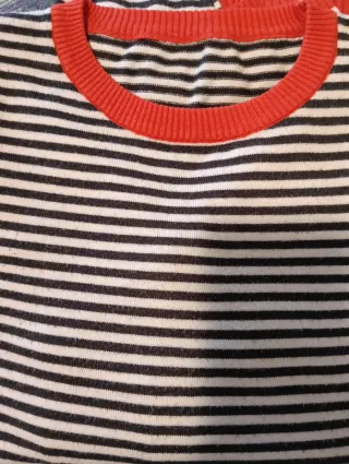 Jersey Rayas Naranja y Negro