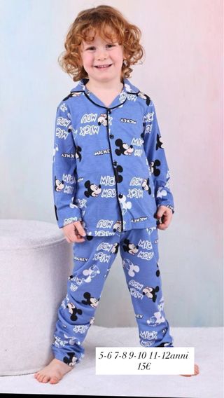 Pigiama Mickey Mouse bimba 5-12 anni