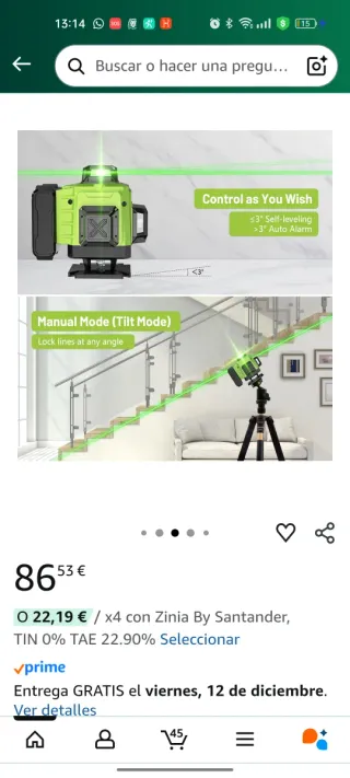 Nivel Láser 16 Líneas 4D