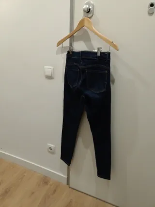 Pantalón vaquero mujer Lefties azul marino T.34