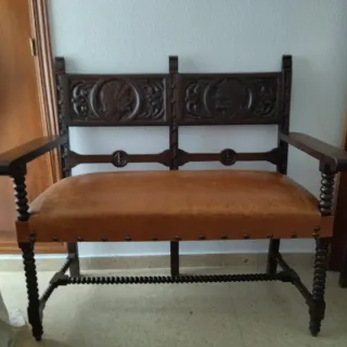 Sedia in legno intagliato stile Regencia