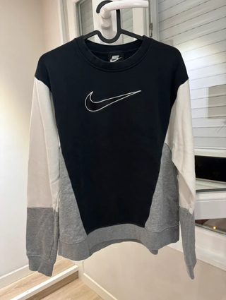 Sudadera Nike Negra Gris Blanca
