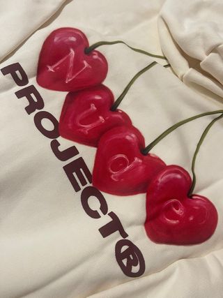 Sudadera Nude Project Cherry Hood Marshmallow