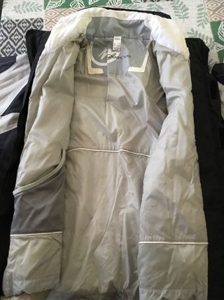 Anorak Quechua Hombre Negro y Gris