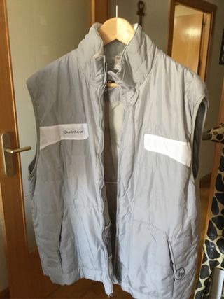 Anorak Quechua Hombre Negro y Gris