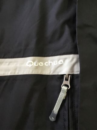 Anorak Quechua Hombre Negro y Gris