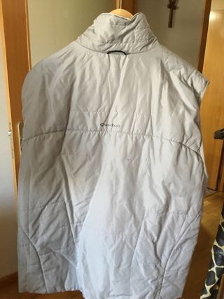 Anorak Quechua Hombre Negro y Gris