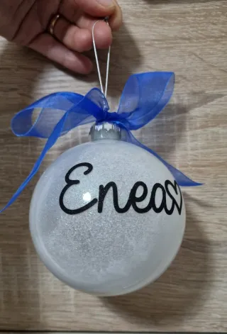 Pallina Natale Personalizzata Vetro 10x10