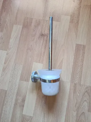 Escobillero WC cristal y metal