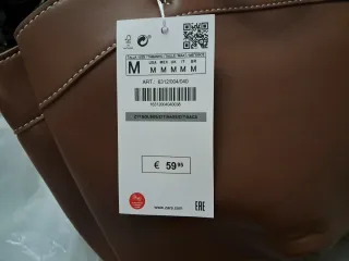 Bolso Zara Marrón y Beige