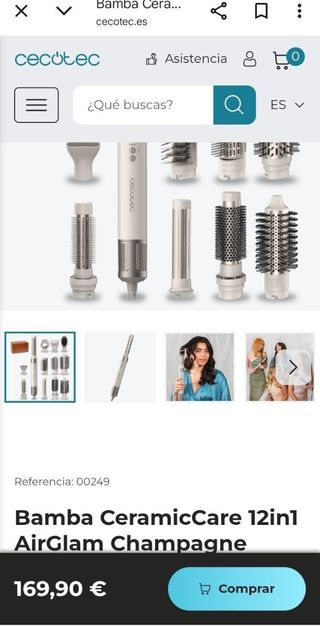 Secador Moldeador 1400w Cecotec