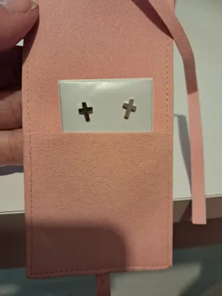 Pendientes Cruz Plata de Ley