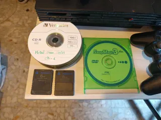 PS2 Fat Negra + Juegos