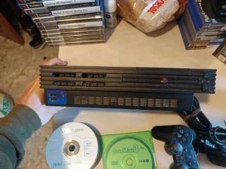 PS2 Fat Negra + Juegos