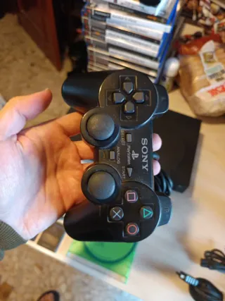 PS2 Fat Negra + Juegos