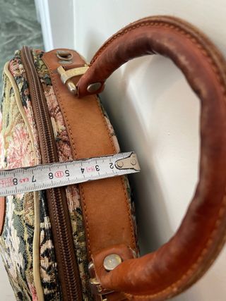 Bolso vintage Gobelins  Art floral piel años 90