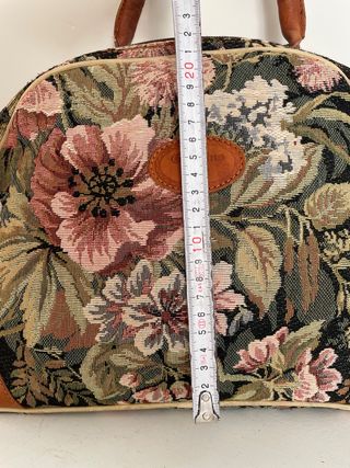 Bolso vintage Gobelins  Art floral piel años 90