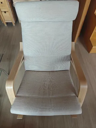 Dondolino Poäng Ikea in Foglio di Rovere