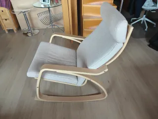 Dondolino Poäng Ikea in Foglio di Rovere